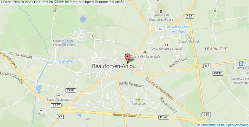 plan toilettes Beaufort-en-Vallée