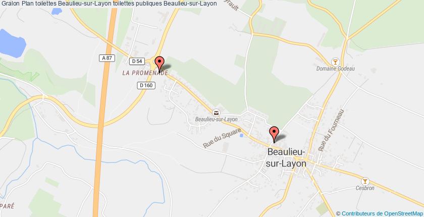 plan toilettes Beaulieu-sur-Layon