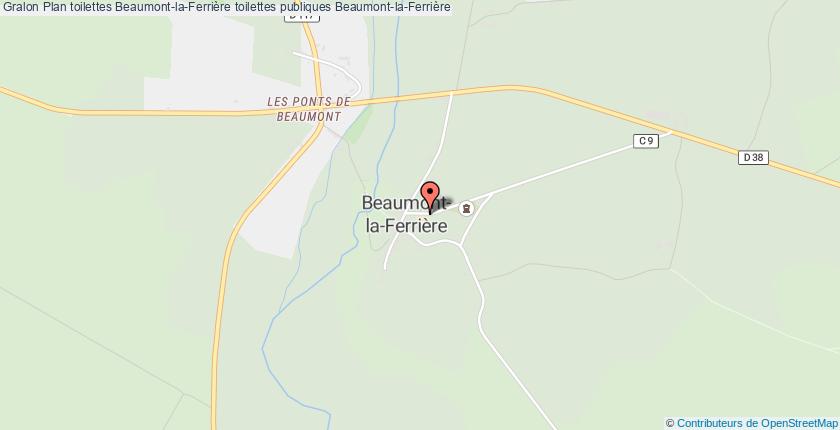 plan toilettes Beaumont-la-Ferrière