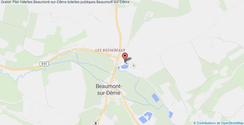 plan toilettes Beaumont-sur-Dême