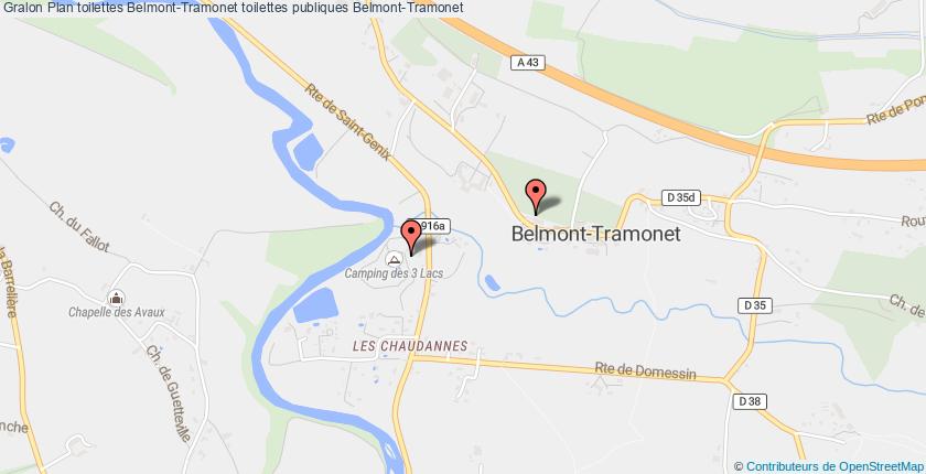 plan toilettes Belmont-Tramonet