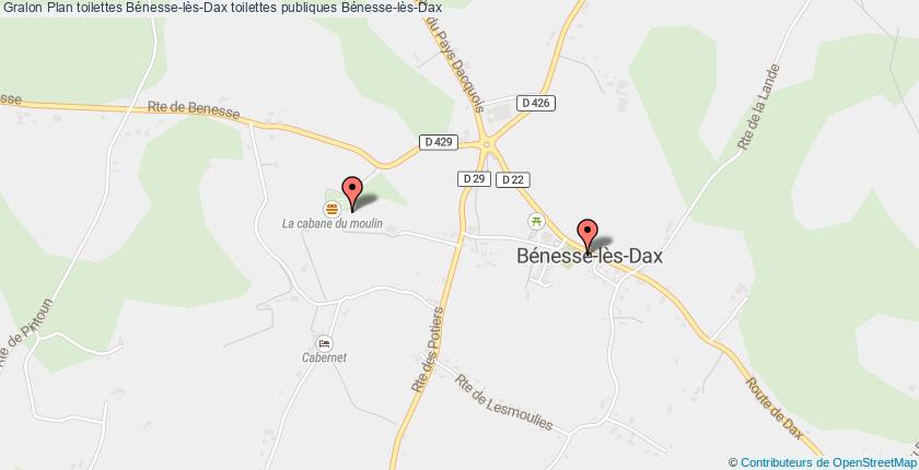 plan toilettes Bénesse-lès-Dax