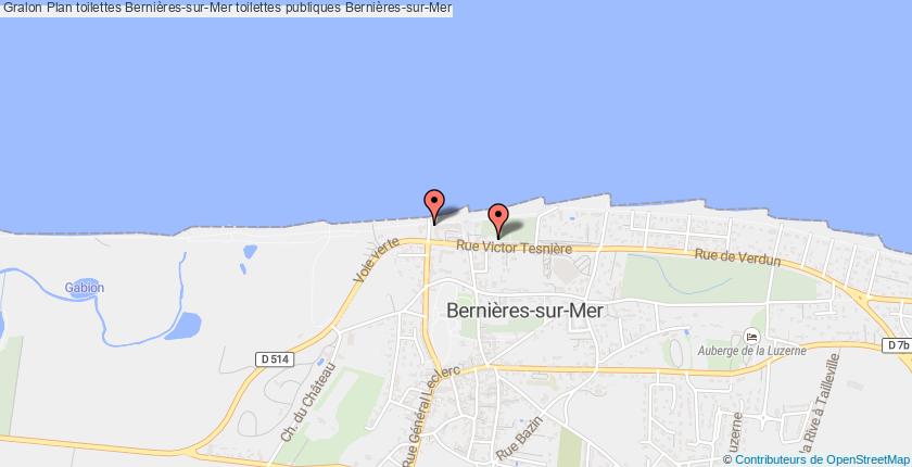 plan toilettes Bernières-sur-Mer