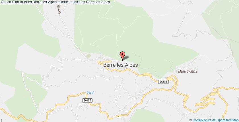 plan toilettes Berre-les-Alpes