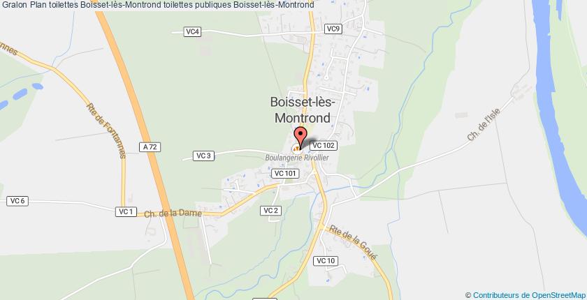 plan toilettes Boisset-lès-Montrond