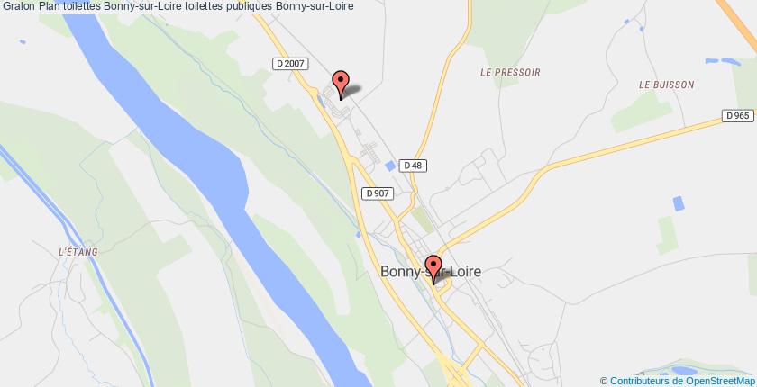 plan toilettes Bonny-sur-Loire