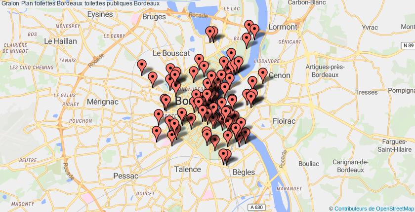 plan toilettes Bordeaux