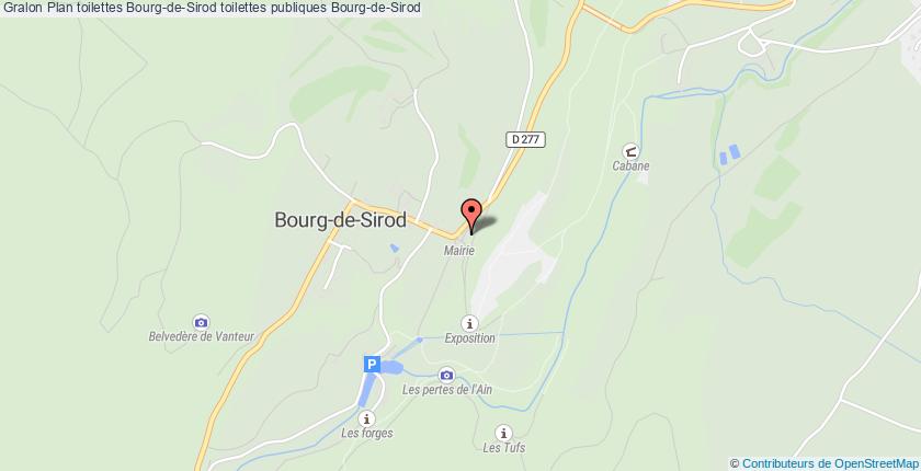 plan toilettes Bourg-de-Sirod