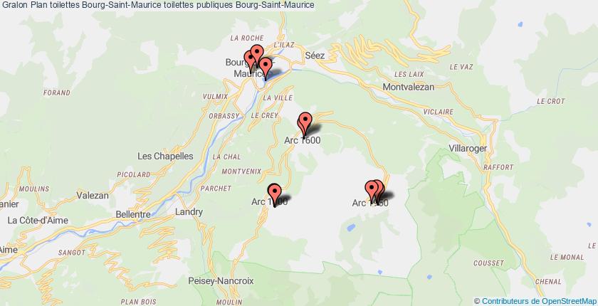plan toilettes Bourg-Saint-Maurice