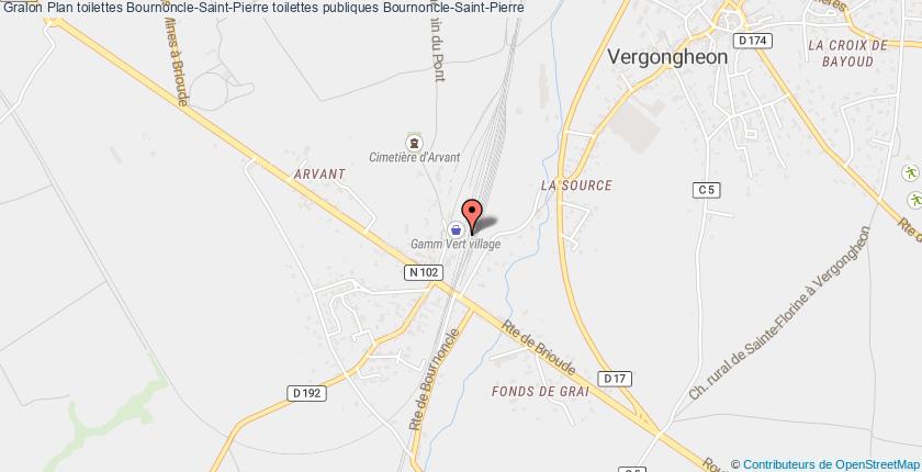 plan toilettes Bournoncle-Saint-Pierre