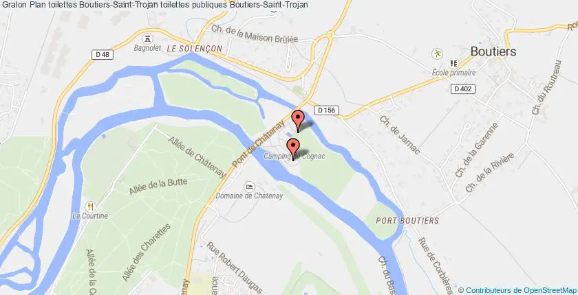 plan toilettes Boutiers-Saint-Trojan