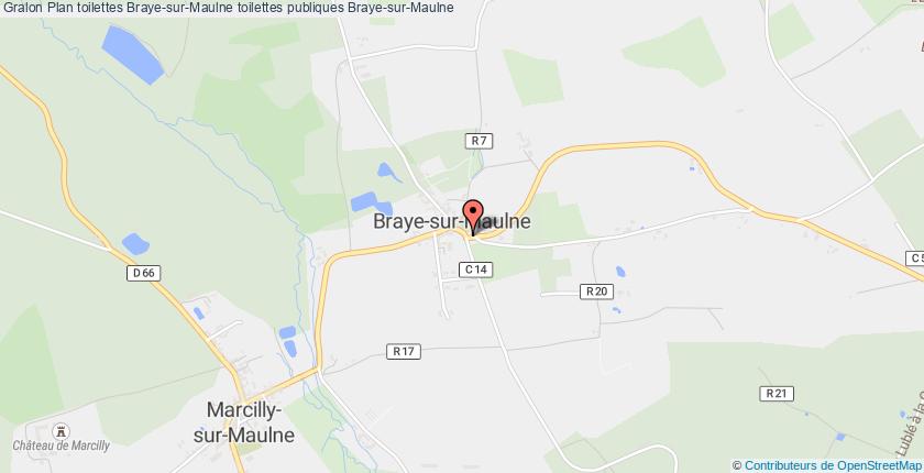 plan toilettes Braye-sur-Maulne