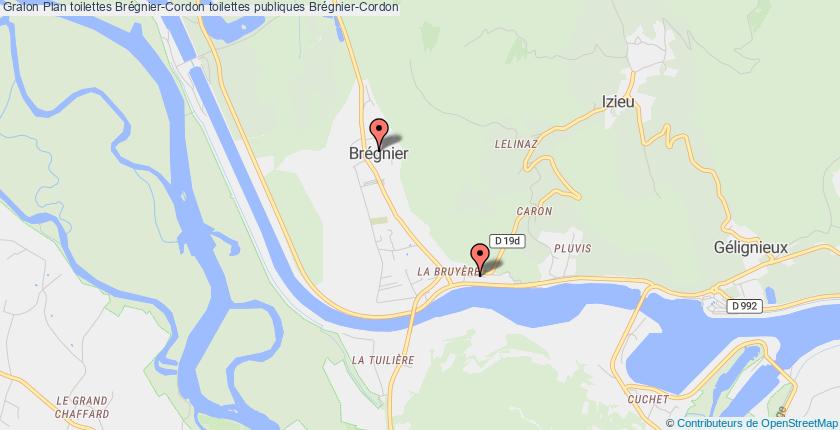 plan toilettes Brégnier-Cordon