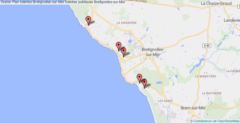 plan toilettes Bretignolles-sur-Mer