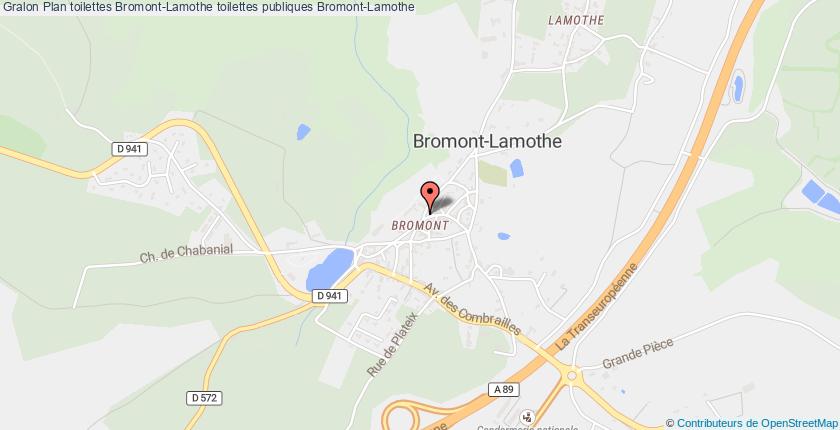 plan toilettes Bromont-Lamothe