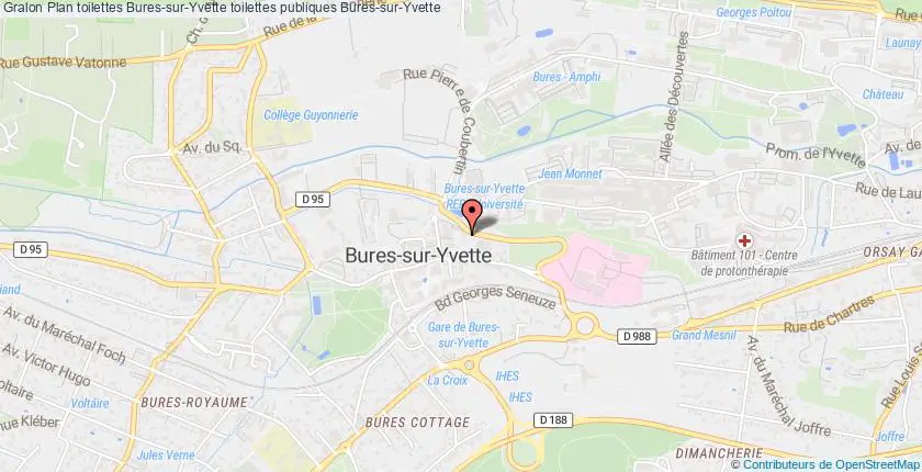 plan toilettes Bures-sur-Yvette