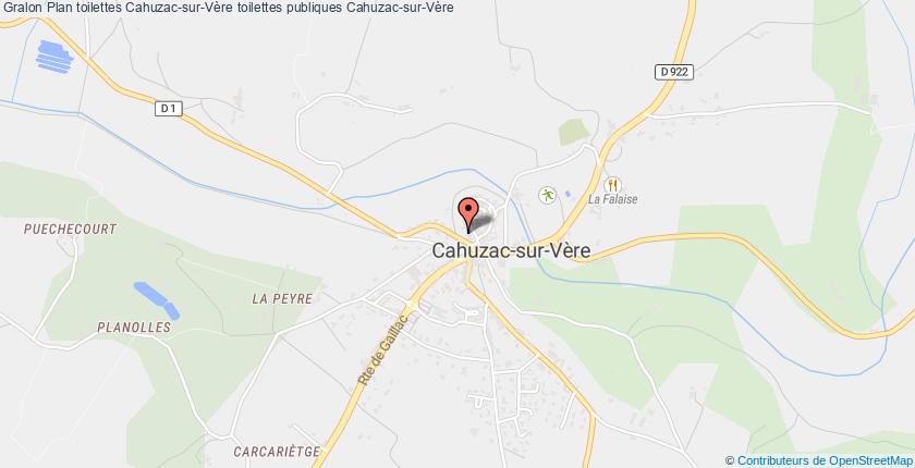 plan toilettes Cahuzac-sur-Vère