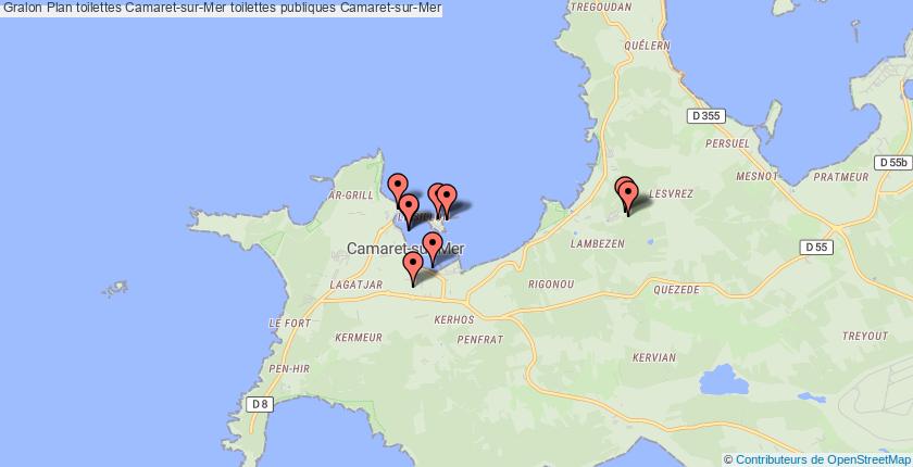 plan toilettes Camaret-sur-Mer