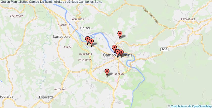 plan toilettes Cambo-les-Bains