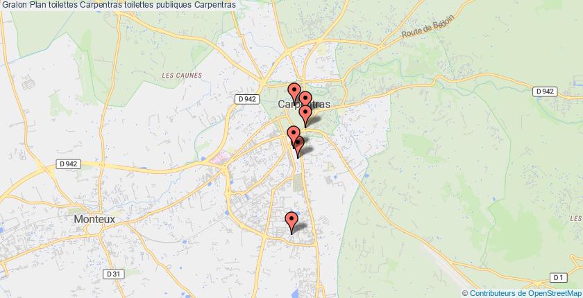 plan toilettes Carpentras