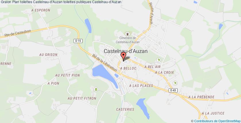 plan toilettes Castelnau-d'Auzan