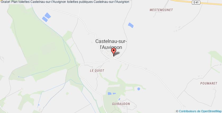 plan toilettes Castelnau-sur-l'Auvignon