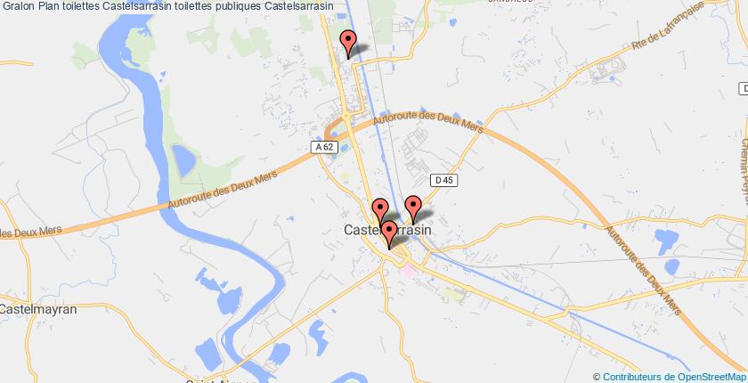 plan toilettes Castelsarrasin