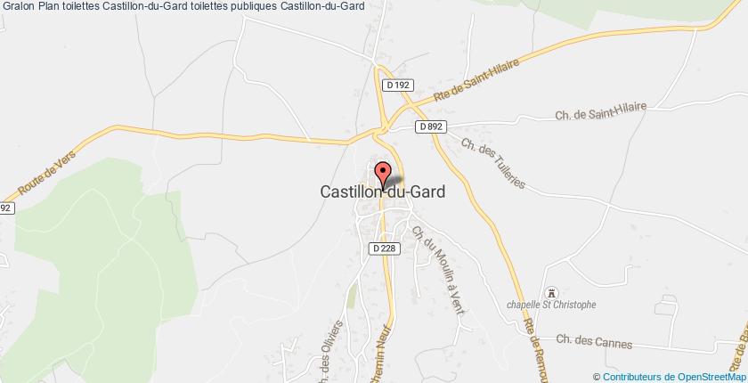 plan toilettes Castillon-du-Gard