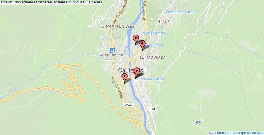 plan toilettes Cauterets
