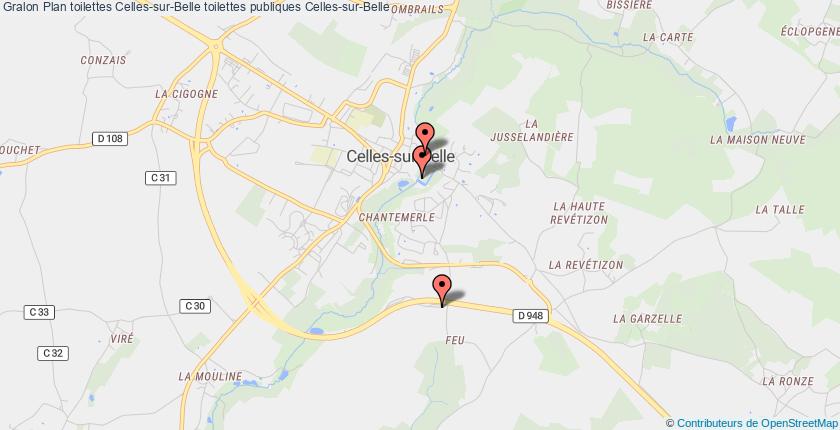 plan toilettes Celles-sur-Belle
