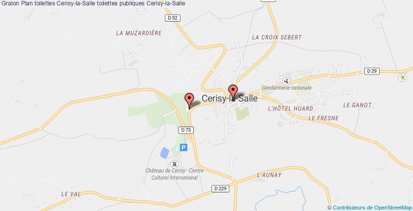 plan toilettes Cerisy-la-Salle