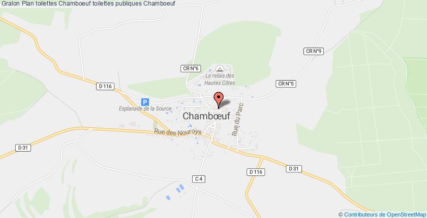 plan toilettes Chamboeuf