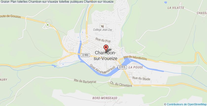 plan toilettes Chambon-sur-Voueize