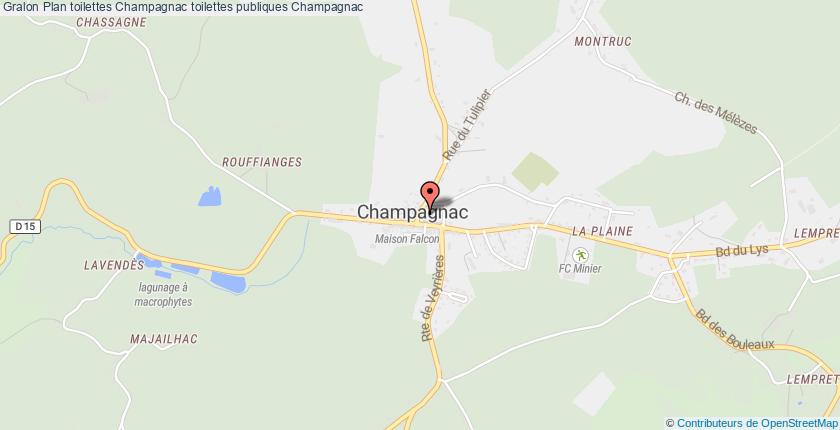 plan toilettes Champagnac