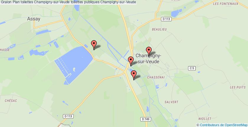 plan toilettes Champigny-sur-Veude