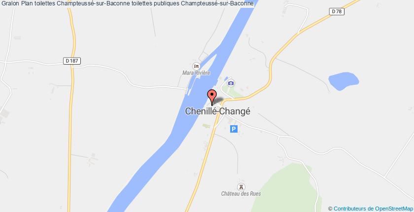 plan toilettes Champteussé-sur-Baconne