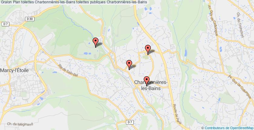 plan toilettes Charbonnières-les-Bains