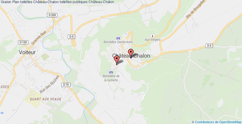 plan toilettes Château-Chalon