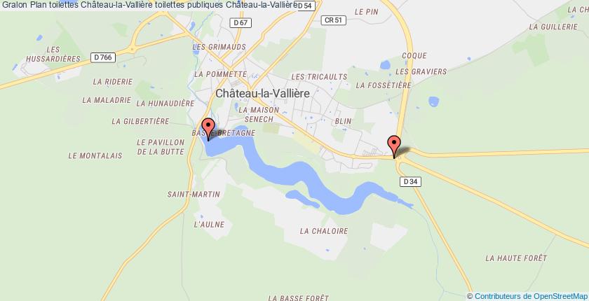 plan toilettes Château-la-Vallière