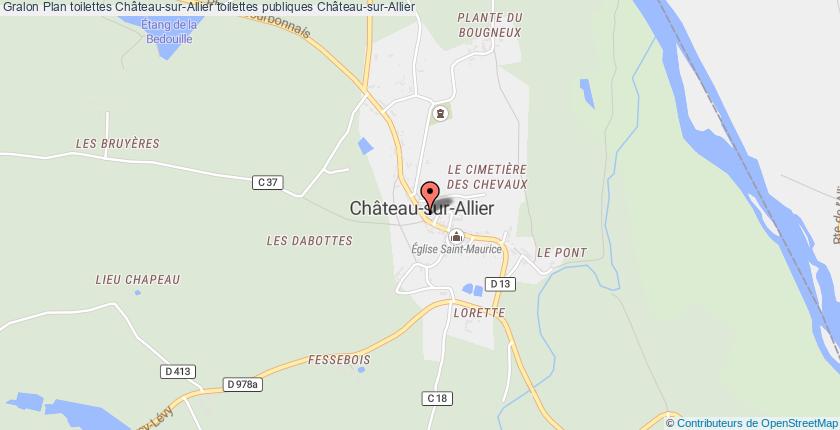 plan toilettes Château-sur-Allier