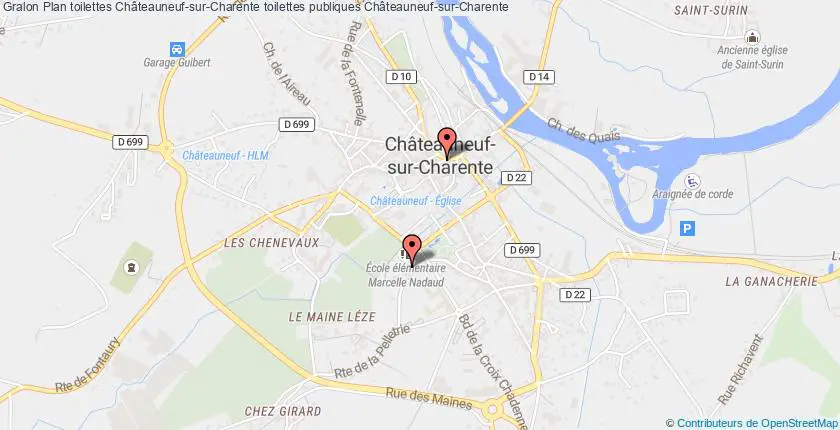plan toilettes Châteauneuf-sur-Charente