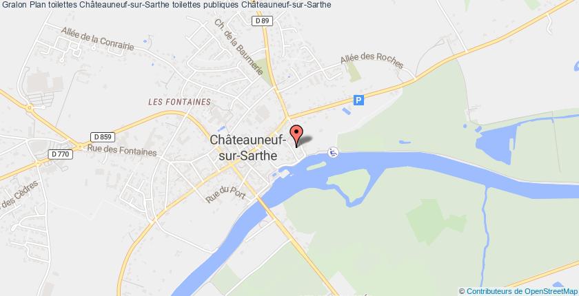 plan toilettes Châteauneuf-sur-Sarthe