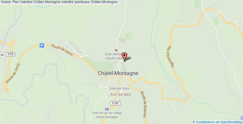 plan toilettes Châtel-Montagne