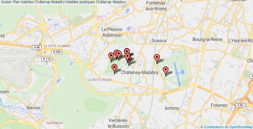 plan toilettes Châtenay-Malabry