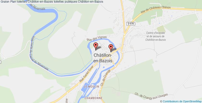 plan toilettes Châtillon-en-Bazois
