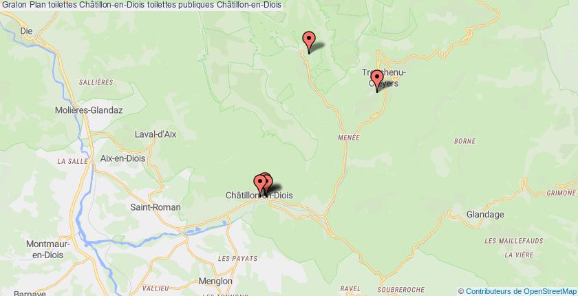 plan toilettes Châtillon-en-Diois