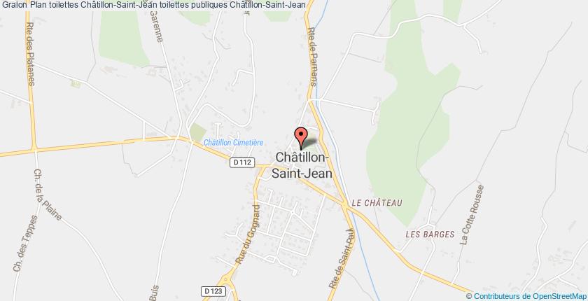plan toilettes Châtillon-Saint-Jean