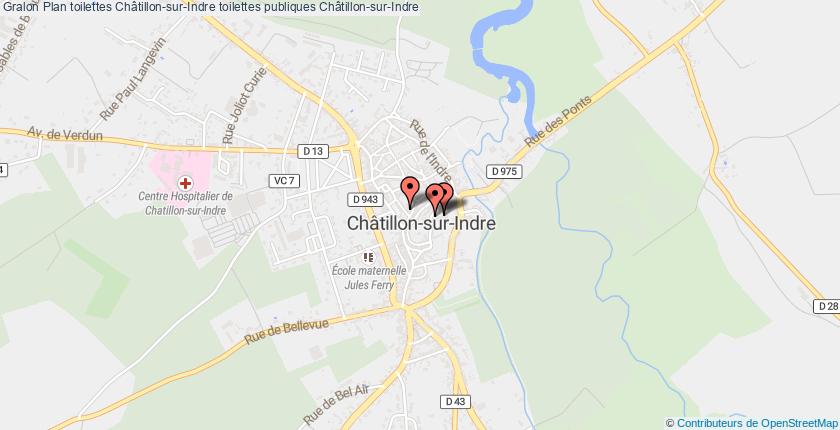 plan toilettes Châtillon-sur-Indre