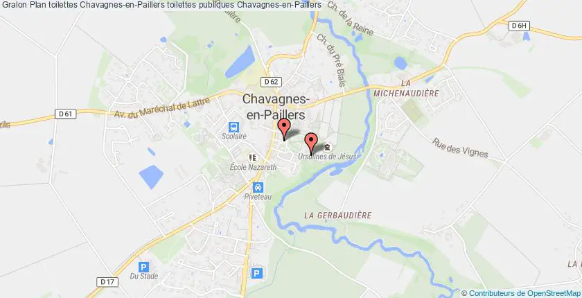 plan toilettes Chavagnes-en-Paillers
