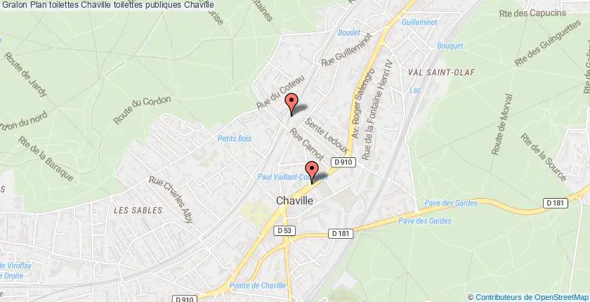 plan toilettes Chaville